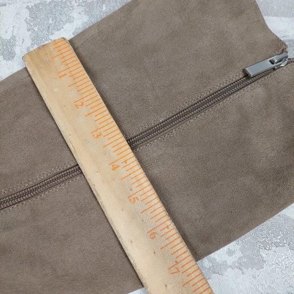 NEW Splendid Vivie Beige Block Heel Zip Up Knee High Boots W929 - Picture 10 of 12